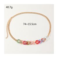 Wholesale Jewelry Geometric Candy Color Acrylic Waist Chain Nihaojewelry main image 6