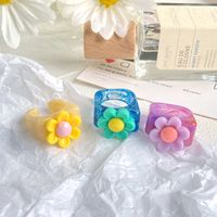 Wholesale Jewelry Flower Resin Wide Ring Nihaojewelry main image 1