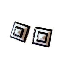 Nihaojewelry Retro Dripping Glaze Digital Geometric Shape Earrings Wholesale Jewelry main image 6