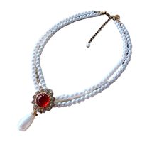 Nihaojewelry Fashion White Pearl Drop Pendant Necklace Wholesale Jewelry main image 6