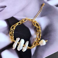 Nihaojewelry Collier Pendentif Coquillage Baroque Boucles D&#39;oreilles En Perles De Culture Bijoux En Gros main image 5