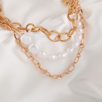 Nihaojewelry Baroque Freshwater Pearl Multi-layer Irregular Necklace Wholesale Jewelry main image 5