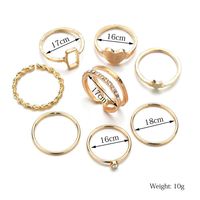 Wholesale Jewelry Alloy Five-pointed Star Heart Ring 8-piece Set Nihaojewelry main image 4