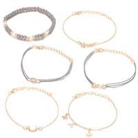 Nihaojewelry Bohemian Style Letters Beaded Stars And Moon Bracelet 6-piece Set Wholesale Jewelry main image 3