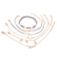 Nihaojewelry Bohemian Style Letters Beaded Stars And Moon Bracelet 6-piece Set Wholesale Jewelry main image 6