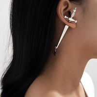 Fashion Cross Plating Alloy Artificial Gemstones Earrings Ear Studs main image 6