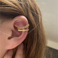Wholesale Jewelry Hollow Star Micro Inlaid Ear Bone Clip Nihaojewelry main image 3