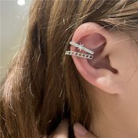 Wholesale Jewelry Hollow Star Micro Inlaid Ear Bone Clip Nihaojewelry main image 5