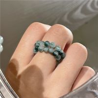 Großhandel Schmuck Turmalin Grüner Stein Handgetragener Ring Nihaojewelry main image 1