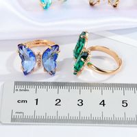 Wholesale Jewelry Retro Multicolor Butterfly Ring Nihaojewelry main image 3