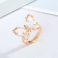 Wholesale Jewelry Retro Multicolor Butterfly Ring Nihaojewelry main image 6
