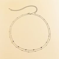 Nihaojewelry Retro Double-layer Geometric Disc Splicing Copper Waist Chain Wholesale Jewelry main image 3