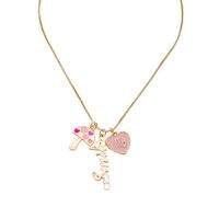 Nihaojewelry Simple Fashion Letter Heart Pendant Necklace Wholesale Jewelry main image 6