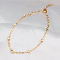 Heart 304 Stainless Steel Titanium Steel 18K Gold Plated Rose Gold Plated No Inlaid Anklet In Bulk main image 4