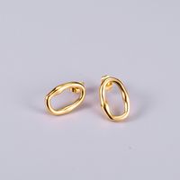 Heart Plating 304 Stainless Steel Titanium Steel No Inlaid 18K Gold Plated Earrings main image 1