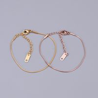 Heart 304 Stainless Steel Titanium Steel 18K Gold Plated Rose Gold Plated No Inlaid Anklet In Bulk main image 5