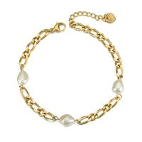 Nihaojewelry Fashion Stainless Steel Pearl Bracelet Wholesale Jewelry sku image 1