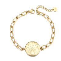 Nihaojewelry Simple Stainless Steel Stitching Star Moon Tag Bracelet Wholesale Jewelry sku image 1