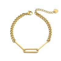 Nihaojewelry Simple Stainless Steel Chain Bracelet Wholesale Jewelry sku image 1