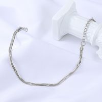Nihaojewelry Style Simple Large Bracelet En Acier Inoxydable En Os De Serpent Bijoux En Gros sku image 1