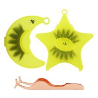 Nihaojewelry 1 Pair Of Stars And Moon Thick Eyelashes Wholesale sku image 4