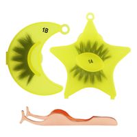 Nihaojewelry 1 Pair Of Stars And Moon 3d Thick False Eyelashes Wholesale Accessories sku image 5