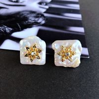 Nihaojewelry Collier Pendentif Coquillage Baroque Boucles D&#39;oreilles En Perles De Culture Bijoux En Gros sku image 6
