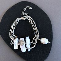 Wholesale Jewelry Baroque Style Shell Pendant Necklace Earrings Nihaojewelry sku image 10