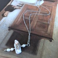 Wholesale Jewelry Baroque Style Shell Pendant Necklace Earrings Nihaojewelry sku image 3