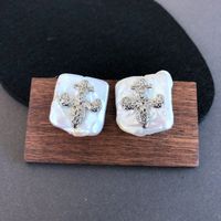 Wholesale Jewelry Baroque Style Shell Pendant Necklace Earrings Nihaojewelry sku image 5