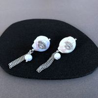 Wholesale Jewelry Baroque Style Shell Pendant Necklace Earrings Nihaojewelry sku image 8
