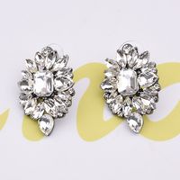 Nihaojewelry Jewelry Wholesale Alloy Colorful Diamond Geometric Crystal Earrings sku image 1