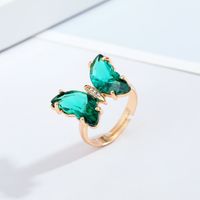 En Gros Bijoux Rétro Multicolore Bague Papillon Nihaojewelry sku image 3