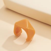 Wholesale Jewelry Geometric Diamond Candy Color Acrylic Ring Nihaojewelry sku image 3