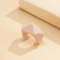 Wholesale Jewelry Geometric Diamond Candy Color Acrylic Ring Nihaojewelry sku image 1