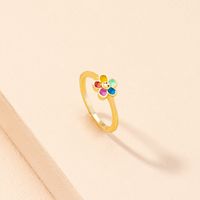 Wholesale Jewelry Sun Flower Plain Ring Nihaojewelry sku image 1