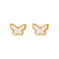Wholesale Golden Ice Cream Color Zirconium Earrings Nihaojewelry sku image 1