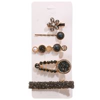Wholesale Jewelry Pearl Crystal Acrylic Hairpin Combination Nihaojewelry main image 5