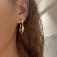 Nihaojewelry Fashion Simples Boucles D&#39;oreilles Créoles Torsadées Bijoux En Gros main image 3