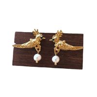 Nihaojewelry Jewelry Wholesale Pearl Stone Bead Bird Angel Tassel Earring Necklace main image 3