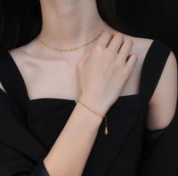 Nihaojewelry Simple Perle Bracelet En Acier Titane Bijoux En Gros main image 5