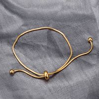 Nihaojewelry Simple Titanium Steel Drawstring Short Bracelet Wholesale Jewelry main image 4