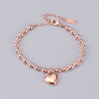 Nihaojewelry Korean Style Rose Gold Heart Shape Bracelet Wholesale Jewelry main image 2