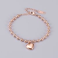 Nihaojewelry Pulsera De Forma De Corazón De Oro Rosa De Estilo Coreano Joyería Al Por Mayor main image 2