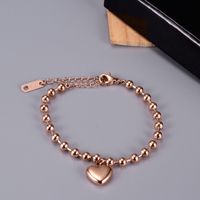 Nihaojewelry الكورية نمط روز الذهب القلب شكل سوار المجوهرات بالجملة main image 3