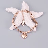 Bracelet En Forme De Coeur En Or Rose De Style Coréen Nihaojewelry Bijoux En Gros main image 5