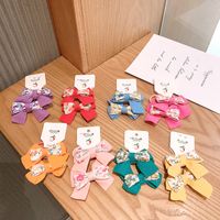 Nihaojewelry Korean Floral Fabric Bow Children's Hair Rope Wholesale Jewelry main image 3