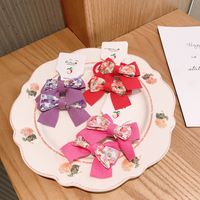 Nihaojewelry Korean Floral Fabric Bow Children's Hair Rope Wholesale Jewelry main image 4