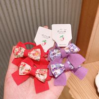 Nihaojewelry Korean Floral Fabric Bow Children's Hair Rope Wholesale Jewelry main image 6