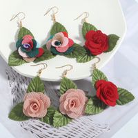 Nihaojewelry Bijoux En Gros Boucles D&#39;oreilles En Alliage De Fleurs À La Mode main image 3